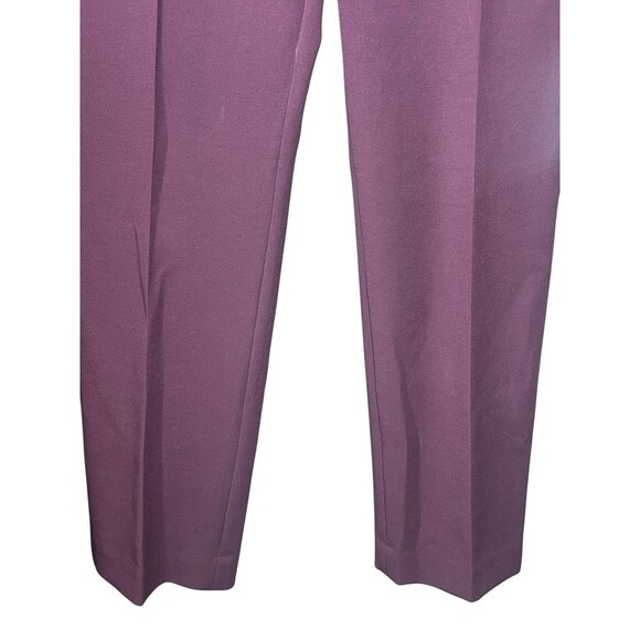 Chico’s So Slimming Pants 2P Plum Purple‎ Straight Ankle Career Trousers Work - Picture 4 of 9